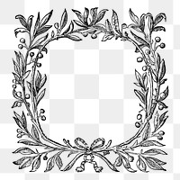 Antique frame png sticker illustration, transparent background. Free public domain CC0 image.