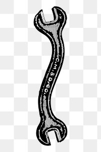 Wrench png sticker illustration, transparent background. Free public domain CC0 image.