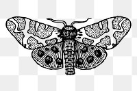 Moth png sticker illustration, transparent background. Free public domain CC0 image.