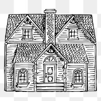 House png sticker illustration, transparent background. Free public domain CC0 image.