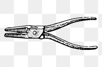 Pliers png sticker illustration, transparent background. Free public domain CC0 image.