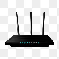 Router png sticker illustration, transparent background. Free public domain CC0 image.