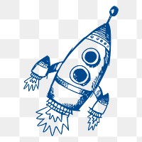 Space rocket png sticker, vehicle illustration, transparent background. Free public domain CC0 image