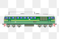 Train png sticker, vehicle illustration, transparent background. Free public domain CC0 image