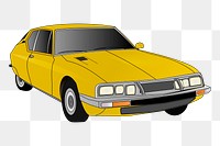 Classic car png sticker, vintage vehicle illustration, transparent background. Free public domain CC0 image