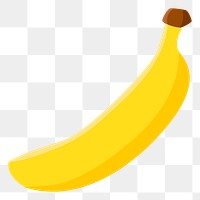 Banana png sticker, fruit illustration, transparent background. Free public domain CC0 image