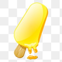 Ice-cream popsicle png sticker, dessert illustration, transparent background. Free public domain CC0 image