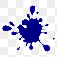 Ink splash png sticker illustration, transparent background. Free public domain CC0 image