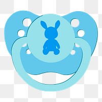 Baby pacifier png sticker, care equipment illustration, transparent background. Free public domain CC0 image