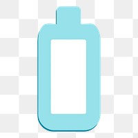 Baby wash bottle png sticker, care equipment illustration, transparent background. Free public domain CC0 image