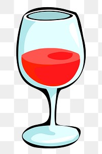 Red wine png sticker, drinks illustration, transparent background. Free public domain CC0 image