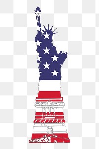 Statue of liberty png sticker illustration, transparent background. Free public domain CC0 image.