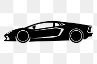 Sports car png sticker, vehicle illustration, transparent background. Free public domain CC0 image