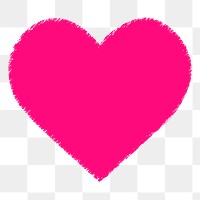 Pink heart png sticker, Valentine's celebration illustration, transparent background. Free public domain CC0 image