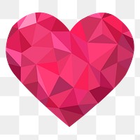 Pink heart png sticker, Valentine's celebration illustration, transparent background. Free public domain CC0 image