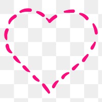 Pink heart png sticker, Valentine's celebration illustration, transparent background. Free public domain CC0 image