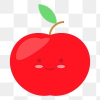 Apple png sticker illustration, transparent background. Free public domain CC0 image.