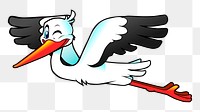 Stork bird png sticker, animal illustration, transparent background. Free public domain CC0 image