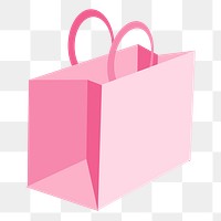 Shopping bag png sticker illustration, transparent background. Free public domain CC0 image.