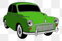 Classic car png sticker, vintage vehicle illustration, transparent background. Free public domain CC0 image