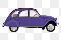 Classic car png sticker, vintage vehicle illustration, transparent background. Free public domain CC0 image