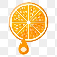 Orange png sticker illustration, transparent background. Free public domain CC0 image.