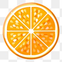 Orange png sticker illustration, transparent background. Free public domain CC0 image.