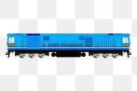 Train png sticker, vehicle illustration, transparent background. Free public domain CC0 image