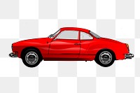 Classic car png sticker, vintage vehicle illustration, transparent background. Free public domain CC0 image