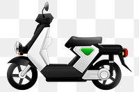 Motorcycle scooter png sticker, vehicle illustration, transparent background. Free public domain CC0 image