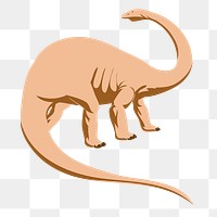 Dinosaur  png sticker, transparent background. Free public domain CC0 image.