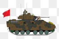 Tank weapon png sticker, transparent background. Free public domain CC0 image.