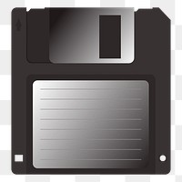 Floppy disk png sticker, transparent background. Free public domain CC0 image.