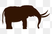 Mammoth png sticker, transparent background. Free public domain CC0 image.