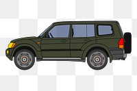 off-roader png sticker, transparent background. Free public domain CC0 image.