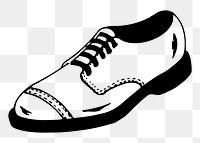 Men's shoe png sticker, transparent background. Free public domain CC0 image.