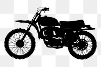 Motorbike  png sticker, transparent background. Free public domain CC0 image.