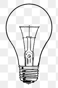 Light bulb png sticker, transparent background. Free public domain CC0 image.