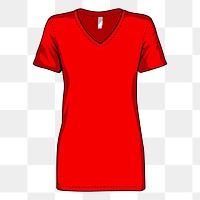 Red dress png sticker, transparent background. Free public domain CC0 image.