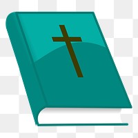 Bible book png sticker, transparent background. Free public domain CC0 image.