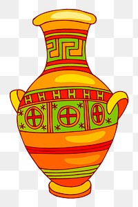 Vase png sticker, transparent background. Free public domain CC0 image.