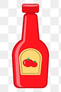Ketchup png sticker, transparent background. Free public domain CC0 image.