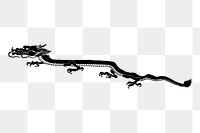 Chinese dragon png sticker, transparent background. Free public domain CC0 image.