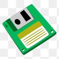 Floppy disk png sticker, transparent background. Free public domain CC0 image.