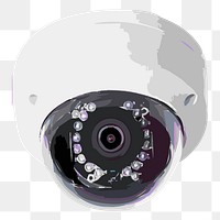 CCTV Camera png sticker, transparent background. Free public domain CC0 image.