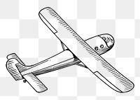 Airplane png sticker, transparent background. Free public domain CC0 image.