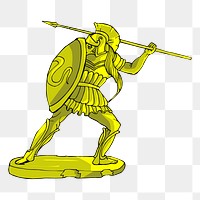 Roman knight png sticker, transparent background. Free public domain CC0 image