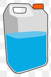 Water carton png sticker, object illustration, transparent background. Free public domain CC0 image