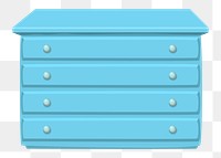 Drawers png sticker illustration, transparent background. Free public domain CC0 image.