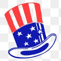 USA hat png sticker illustration, transparent background. Free public domain CC0 image.